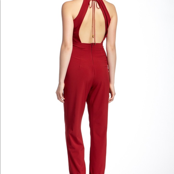 Velvet Torch black halter jumpsuit - Picture 3 of 5